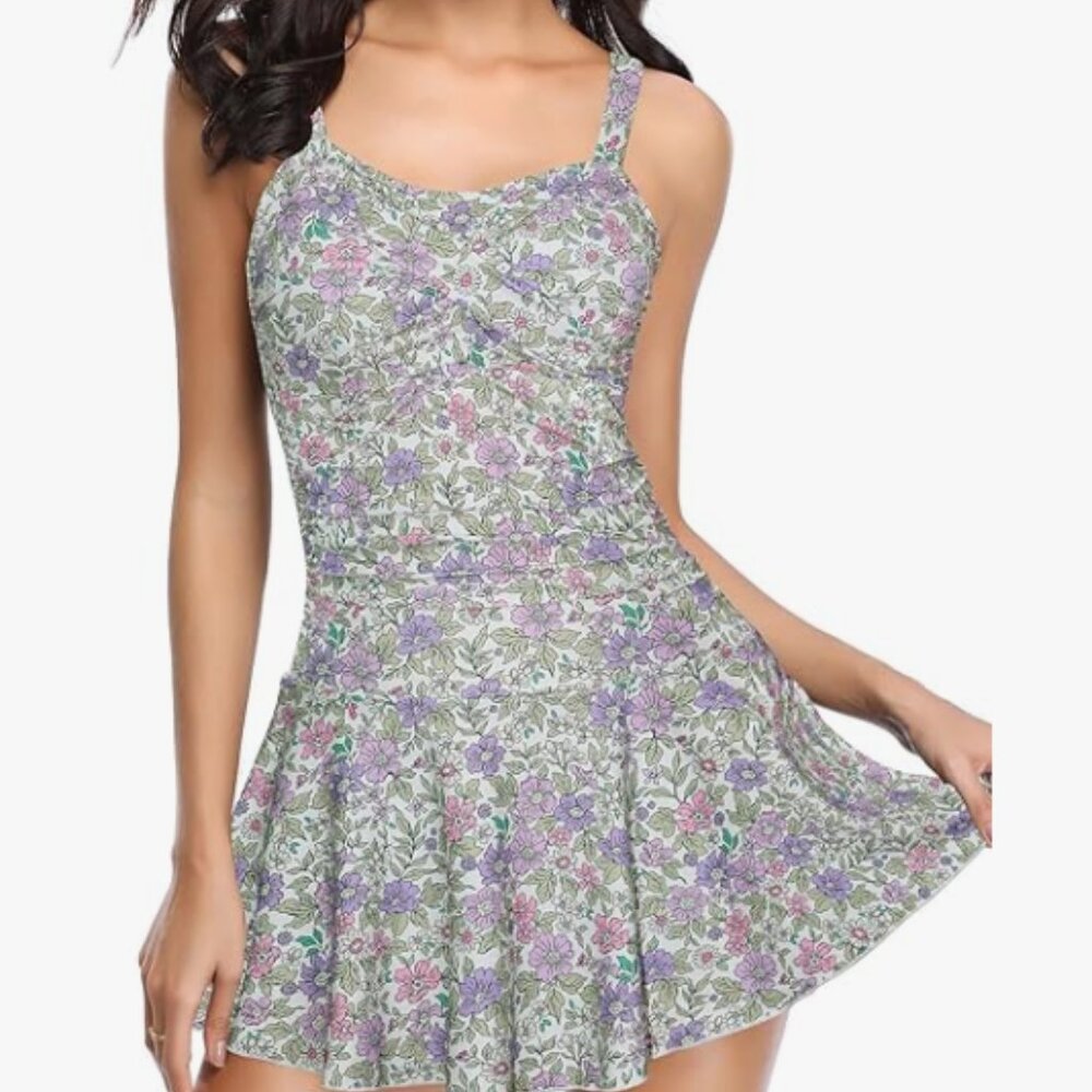 Women's Size Large Swim dress with built in boyshort - NWOT